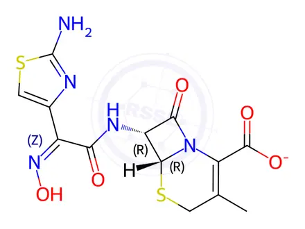 Chemical structure of Cefdinir Impurity 1 (Na Salt)
