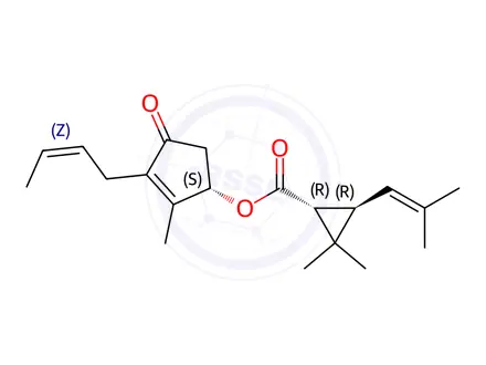 Chemical structure of Allethrin Impurity 30 (Cinerin I)