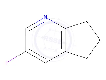 Chemical structure of 3-Iodo-6,7-dihydro-5H-cyclopenta[b]pyridine