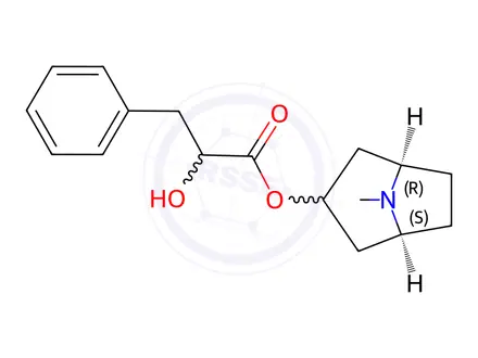 Chemical structure of Atropine Sulfate Impurity 11 (Atropine Sulfate EP Impurity G) (Mixture of Enantiomers)