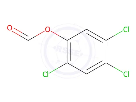 Chemical structure of 2,4,5-Trichlorophenyl formate