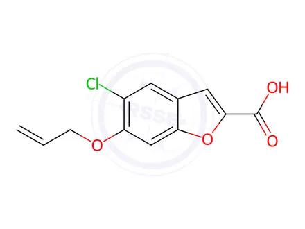 Chemical structure of 6-(Allyloxy)-5-chlorobenzofuran-2-carboxylic acid