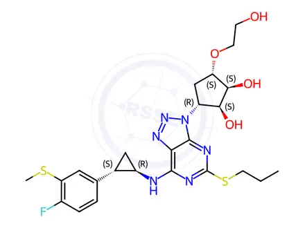 Chemical structure of Ticagrelor Impurity 418