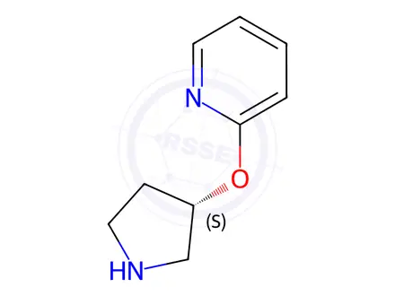 Chemical structure of (S)-2-(Pyrrolidin-3-yloxy)pyridine Dihydrochloride