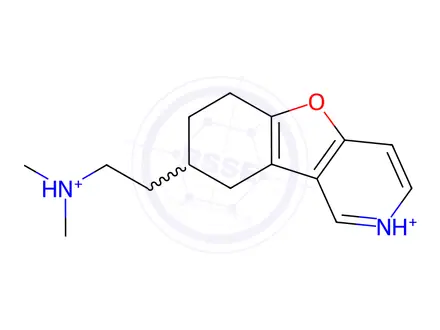 Chemical structure of 2-(3,4-Dihydrobenzofuro[3,2-c]pyridin-2(1H)-yl)-N,N-dimethylethanamine dihydrochloride