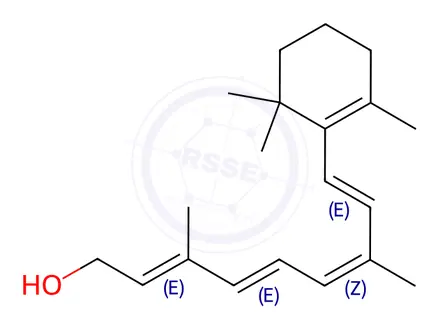 Chemical structure of Vitamin A Impurity 8