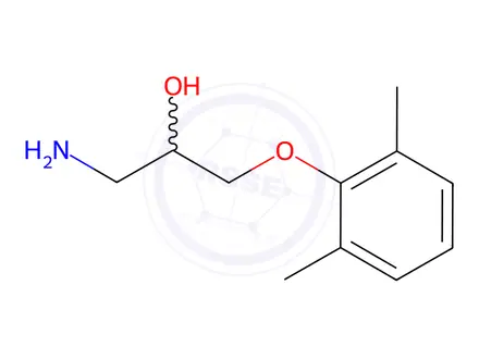 Chemical structure of 1-Amino-3-(2,6-dimethyl-phenoxy)-propan-2-ol hydrochloride hydrate