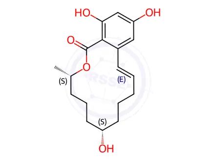 Chemical structure of β-Zearalenol (71030-11-0)