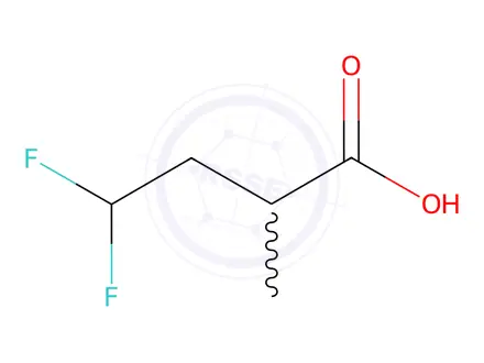 Chemical structure of 4,4-Difluoro-2-methylbutanoic acid