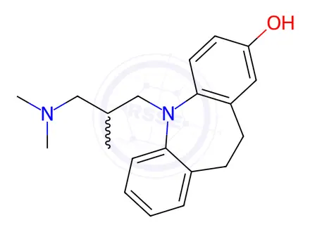 Chemical structure of Trimipramine Impurity 13 (2-Hydroxy Trimipramine)