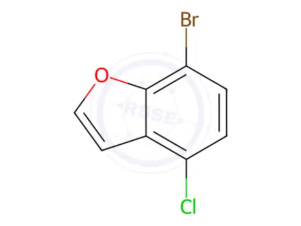 Chemical structure of Benzofuran, 7-bromo-4-chloro-