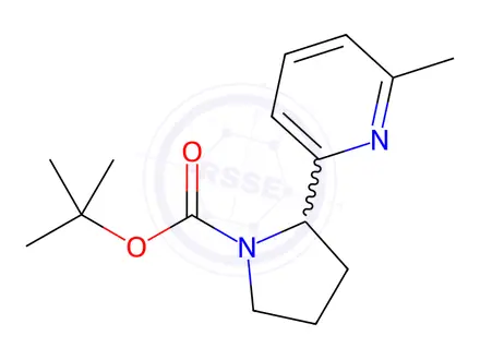 Chemical structure of tert-Butyl 2-(6-methylpyridin-2-yl)pyrrolidine-1-carboxylate