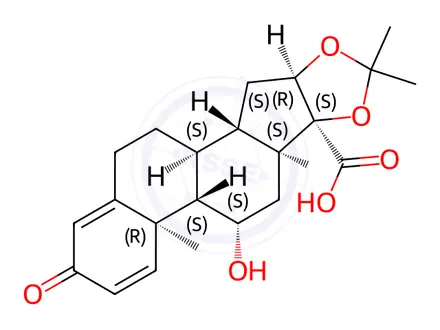 Chemical structure of Budesonide Impurity 43
