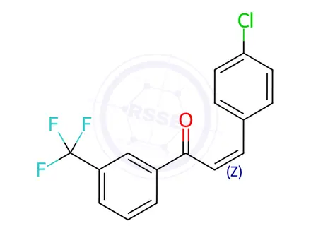 Chemical structure of (Z)-3-(4-CHLOROPHENYL)-1-[3-(TRIFLUOROMETHYL)PHENYL]-2-PROPEN-1-ONE