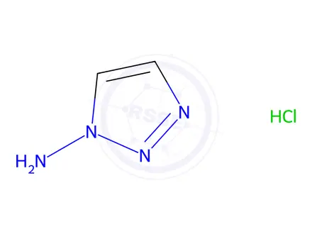 Chemical structure of 1H-1,2,3-Triazol-1-amine, hydrochloride (1:1)
