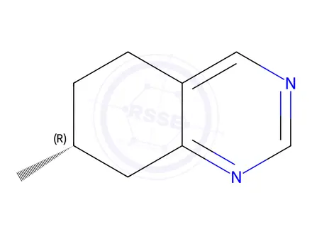 Chemical structure of Quinazoline, 5,6,7,8-tetrahydro-7-methyl-, (R)-(9CI)
