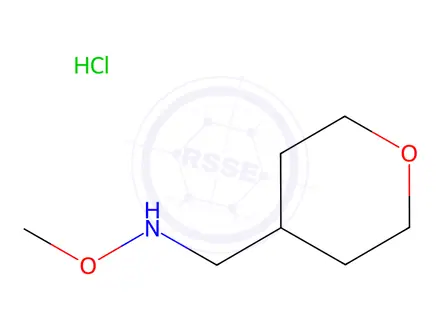 Chemical structure of O-Methyl-N-((tetrahydro-2H-pyran-4-yl)methyl)hydroxylamine Hydrochloride