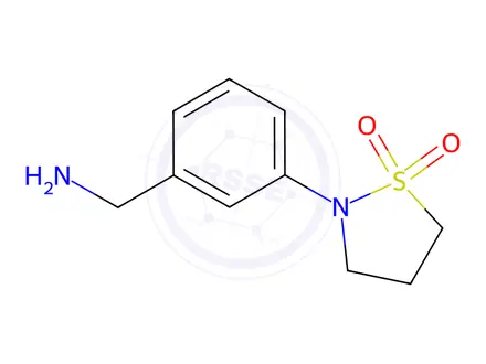 Chemical structure of 2-[3-(aminomethyl)phenyl]-1,2-thiazolidine-1,1-dione