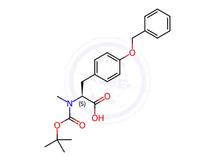 Chemical structure of Boc-N-Me-Tyr(Bzl)-OH