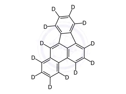 Chemical structure of Benzo(b)fluoranthene-[D12]
