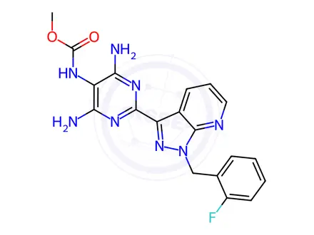 Chemical structure of Riociguat Impurity NK1