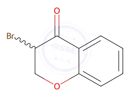 Chemical structure of 3-Bromochroman-4-one