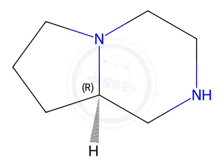 Chemical structure of (R)-OCTAHYDRO-PYRROLO[1,2-A]PYRAZINE DIHYDROCHLORIDE