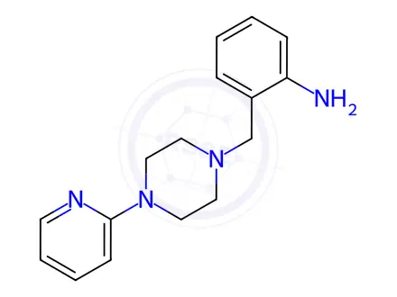 Chemical structure of 2-{[4-(pyridin-2-yl)piperazin-1-yl]methyl}aniline
