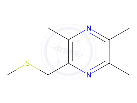 Chemical structure of Pyrazine, trimethyl[(methylthio)methyl]-(9CI)