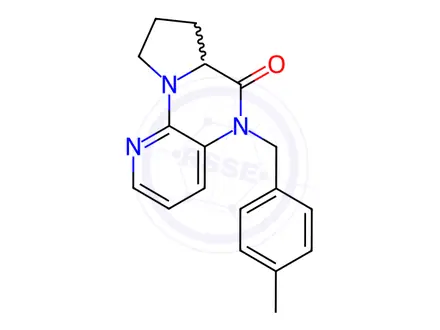 Chemical structure of 5-(4-methylbenzyl)-6a,7,8,9-tetrahydropyrido[3,2-e]pyrrolo[1,2-a]pyrazin-6(5H)-one