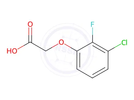 Chemical structure of Acetic acid, 2-(3-chloro-2-fluorophenoxy)-