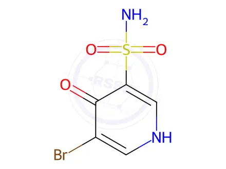 Chemical structure of 5-Bromo-4-oxo-1,4-dihydropyridine-3-sulfonamide