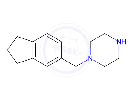 Chemical structure of 1-Indan-5-ylmethyl-piperazine