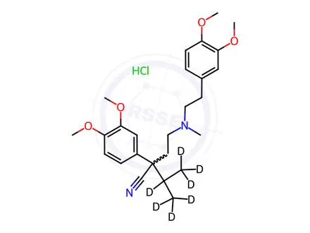 Chemical structure of D 517-d7 Hydrochloride (Verapamil Impurity)