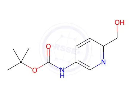 Chemical structure of tert-Butyl 6-(Hydroxymethyl)pyridin-3-ylcarbamate