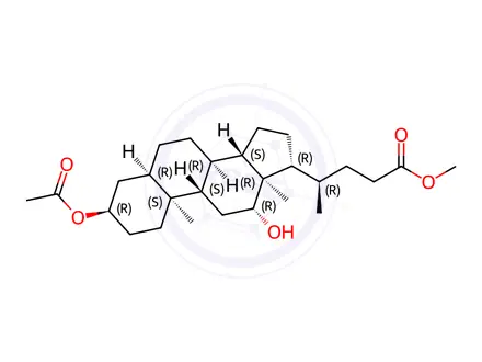 Chemical structure of Cholic Acid Impurity 1