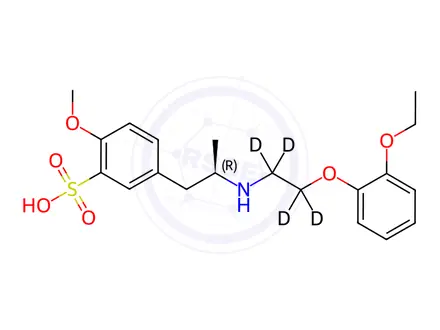 Chemical structure of Tamsulosin Sulfonic Acid-d4