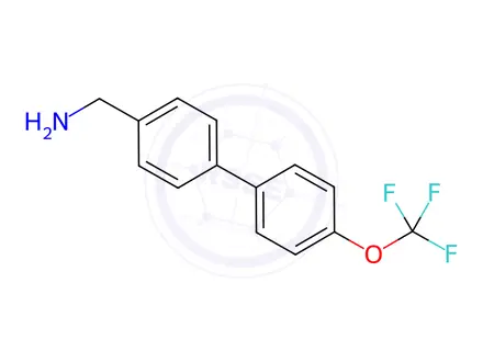 Chemical structure of (4'-(Trifluoromethoxy)-[1,1'-biphenyl]-4-yl)methanamine
