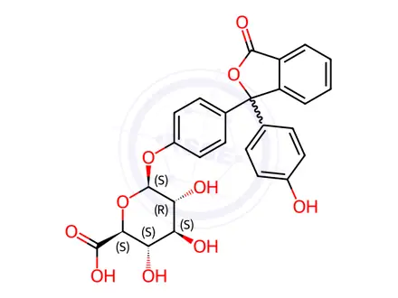 Chemical structure of PHENOLPHTHALEIN GLUCURONIC ACID*CINCHONI DINE