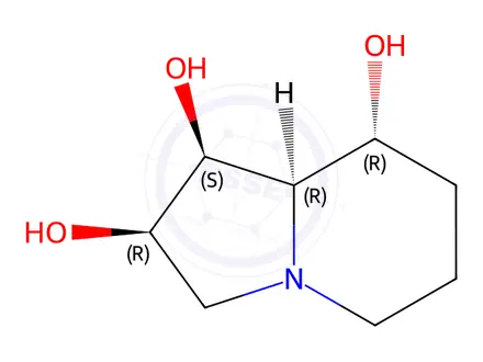 Chemical structure of Swainsonine