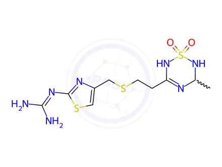 Chemical structure of Famotidine Acetaldehyde Adduct Maleate