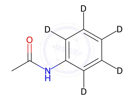 Chemical structure of Acetylaniline-d5