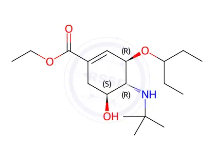 Chemical structure of Oseltamivir Impurity 82