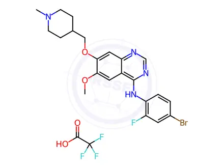 Chemical structure of Vandetanib Trifluoroacetate