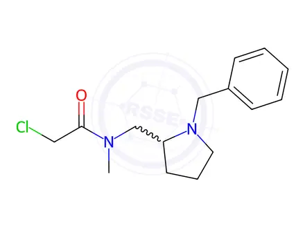Chemical structure of N-((1-Benzylpyrrolidin-2-yl)methyl)-2-chloro-N-methylacetamide