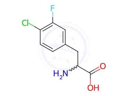 Chemical structure of 4-Chloro-3-fluorophenylalanine