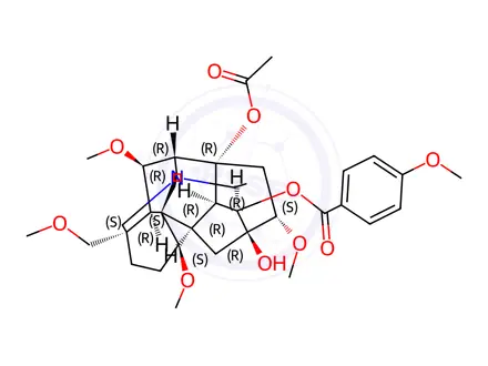 Chemical structure of Aconitine Impurity 9