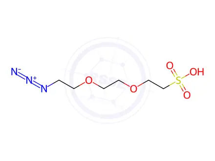 Chemical structure of 2-(2-(2-Azidoethoxy)ethoxy)ethane-1-sulfonic acid