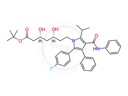Chemical structure of Atorvastatin Impurity O reference substance