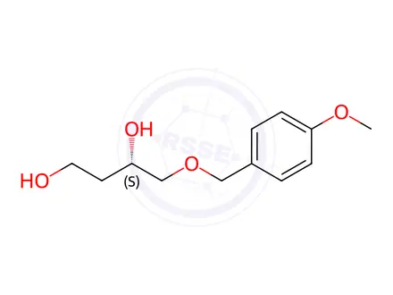 Chemical structure of (S)-4-(4-Methoxybenzyloxy)-1,3-butanediol
